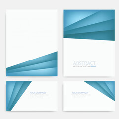 Naklejka premium Header flyer business brochure vector graphic with space for text and message design