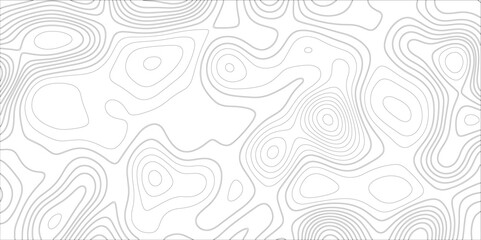Ocean topographic line map with curvy wave isolines vector illustration. Abstract topographic contours map background, Vector contour topographic map. Cartography texture abstract banner use.	