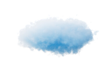 Obraz premium Isolated soft cloud, 3d rendering.