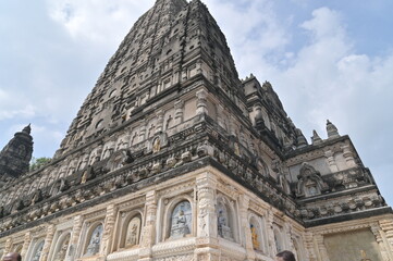 Mahabodhi Temple Complex at Bodh Gaya, India