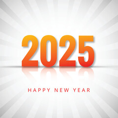 Happy new year 2025 invitation card design