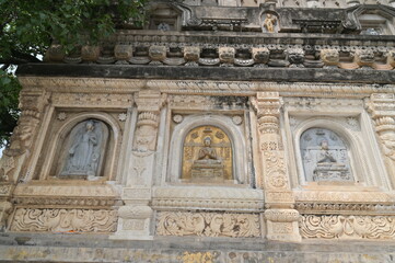 Mahabodhi Temple Complex at Bodh Gaya, India