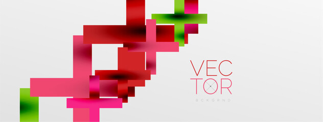 Colorful squares, lines minimal abstract background. Vector Illustration For Wallpaper, Banner, Background, Card, Book Illustration, landing page