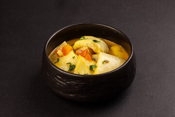Fiskesuppe is Norwegian Fish Soup.