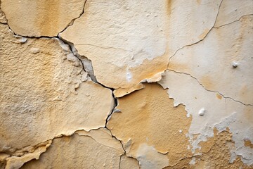 Obraz premium Rough cracked wall texture with peeling paint