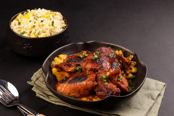 Huli-Huli Chicken is Hawaiian Grilled Chicken Infused with Sweet and Tangy Marinated from Pineapple. 
