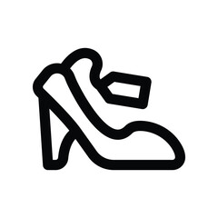 high heels icon. vector line icon for your website, mobile, presentation, and logo design.