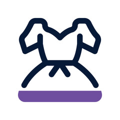 dress icon. vector dual tone icon for your website, mobile, presentation, and logo design.