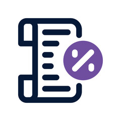 Fototapeta premium bill icon. vector dual tone icon for your website, mobile, presentation, and logo design.