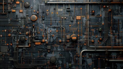 Complex Network of Pipes and Wires for Digital Design