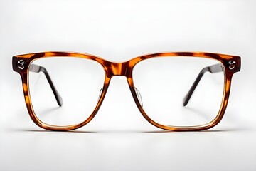eyeglasses on white background