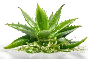 Obraz premium aloe vera plant isolated