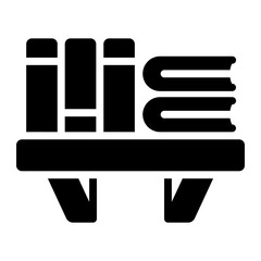bookshelf Solid icon © Barudak Lier
