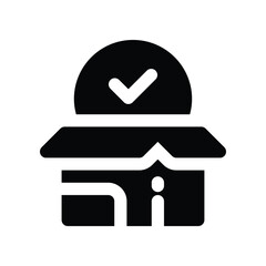 package icon. vector glyph icon for your website, mobile, presentation, and logo design.