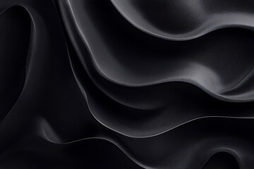 Obraz premium Abstract illustration of luxurious black lines on a gradient background with golden accents. Generative AI 
