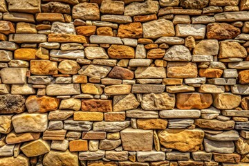 Obraz premium Natural stone wall texture close-up with rugged detail
