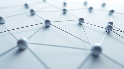 A sleek diagram showcasing interconnected elements on a clean backdrop, ideal for presentations and educational content.