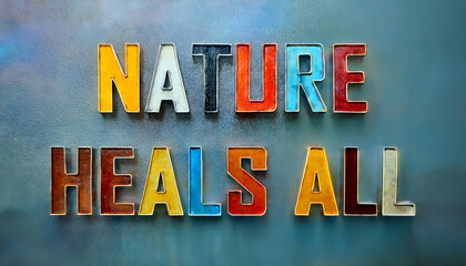 Nature heals all word