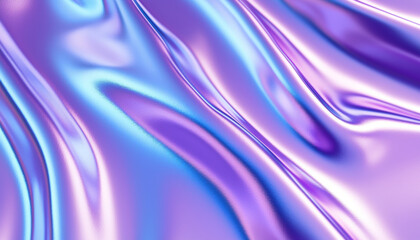 Obraz premium A smooth, flowing abstract design featuring vibrant purple and blue hues, evoking a sense of fluidity and motion.