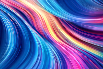 Fototapeta premium Modern abstract high-speed movement. Colorful dynamic motion on blue background. Movement sport pattern for banner or poster design background concept