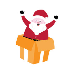 Santa claus design with transparent background. Santa claus PNG.