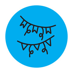 Colorful Party Icon Elements