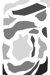 black and white illustration of a abstract shape