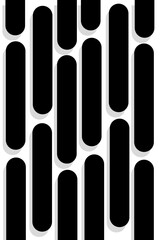 set of black and white vector