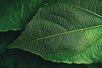 Fototapeta premium Close Up of a Green Leaf