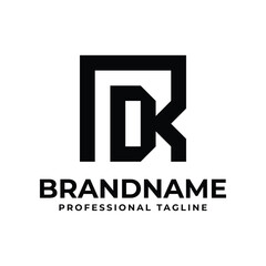 Fototapeta premium Letters RD Monogram Logo, suitable for any business with DR or RD initials