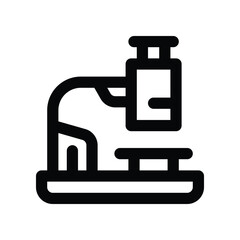 microscope icon. vector line icon for your website, mobile, presentation, and logo design.