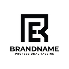 Fototapeta premium Letters RE Monogram Logo, suitable for any business with ER or RE initials