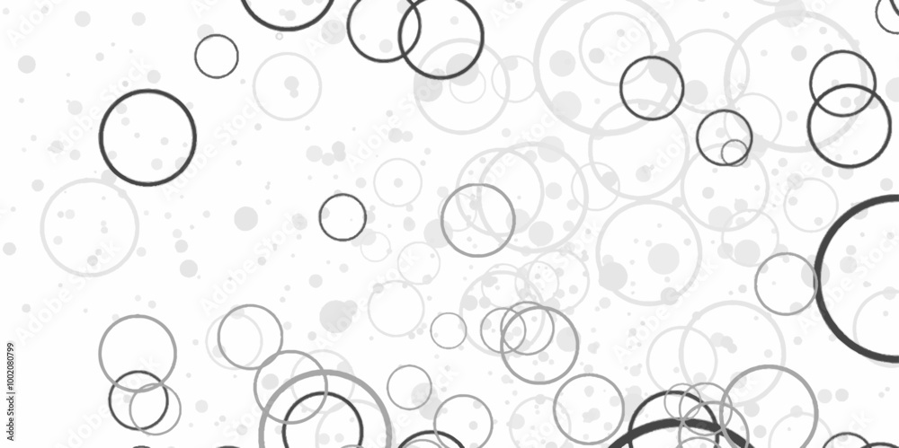 Poster modern abstract grey circle background vector. geometric circles vector seamless pattern graphic des