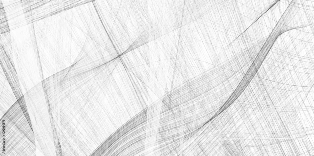 Poster Wave Lines an Abstract Stripe Background, Vector. strokes on shiny hair. abstract background with hand lines and grey art natural pattern wooden .Minimal monochrome stripe texture background.	