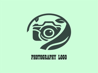 Creative Vector Logo for Photography in Modern Minimalist Style, Visual Identity for Photographers