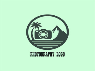 Creative Vector Logo for Photography in Modern Minimalist Style, Visual Identity for Photographers