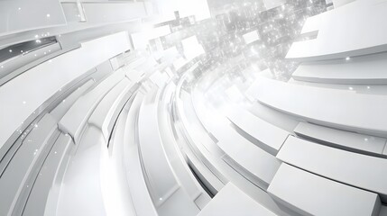 Fototapeta premium A white background with black lines and a grey color. The image is abstract and has a modern look