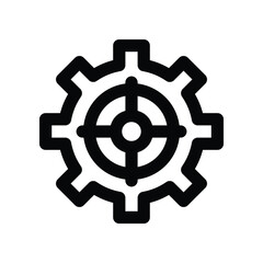 Obraz premium target icon. vector line icon for your website, mobile, presentation, and logo design.