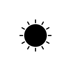 sun glyph icon