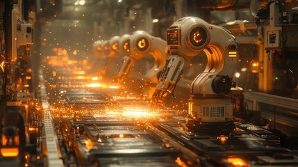 Robotic Factory Assembly Line