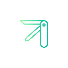 pocket knife gradient icon