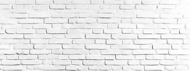 Obraz premium White Brick Wall with Subtle Texture 