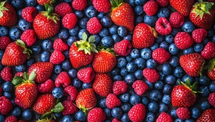 Fototapeta premium A Close-Up View of Vibrant Berries