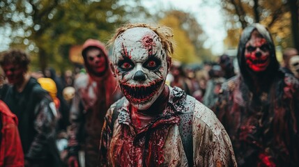 A community event featuring a scary costume contest, where participants compete for the best and most terrifying outfits