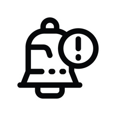 Fototapeta premium notification icon. vector line icon for your website, mobile, presentation, and logo design.