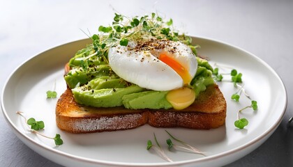 Avocado Toast with Poached Egg