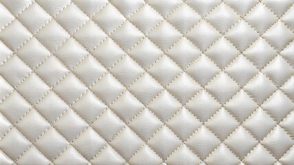 Fototapeta premium Wide Light white luxury upholstery sofa texture background concept for clean gray vintage leather furniture pattern wallpaper