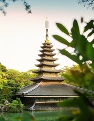 Traditional Japanese Pagoda