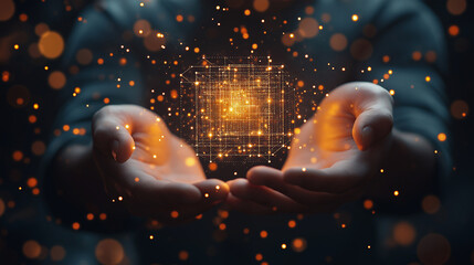 Dynamic business environment concept, showcasing business agility, with symbols representing company transformation towards higher efficiency and rapid adaptation to market changes, Ai