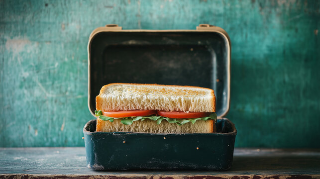 School Rush Leaves Sandwich Forgotten - Powered by Adobe